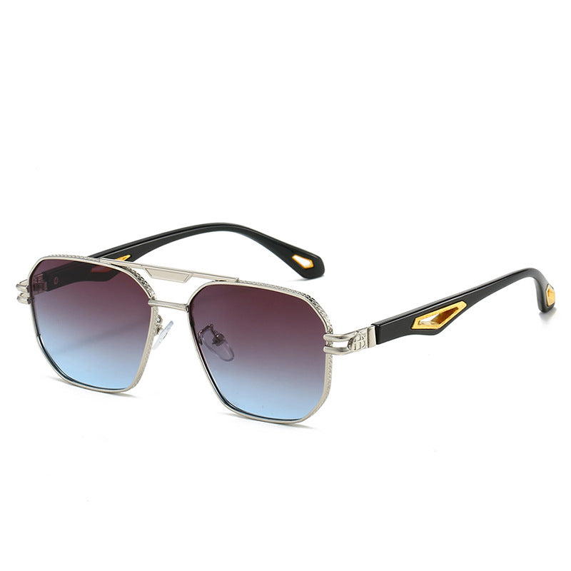 Double Beam Box Hollow Sunglasses BEUPFORLIFE.com