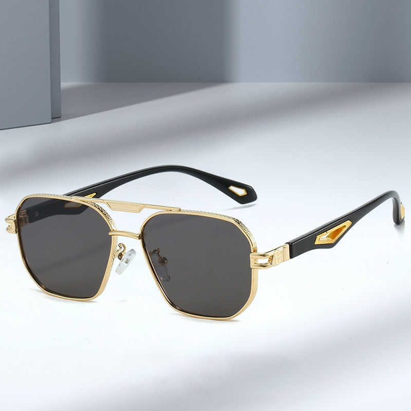 Double Beam Box Hollow Sunglasses BEUPFORLIFE.com