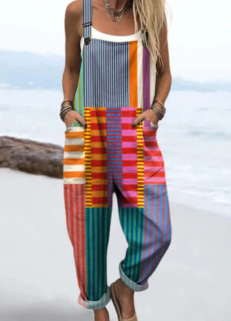 Digital 3D Print Casual Suspender Overalls BEUPFORLIFE.com