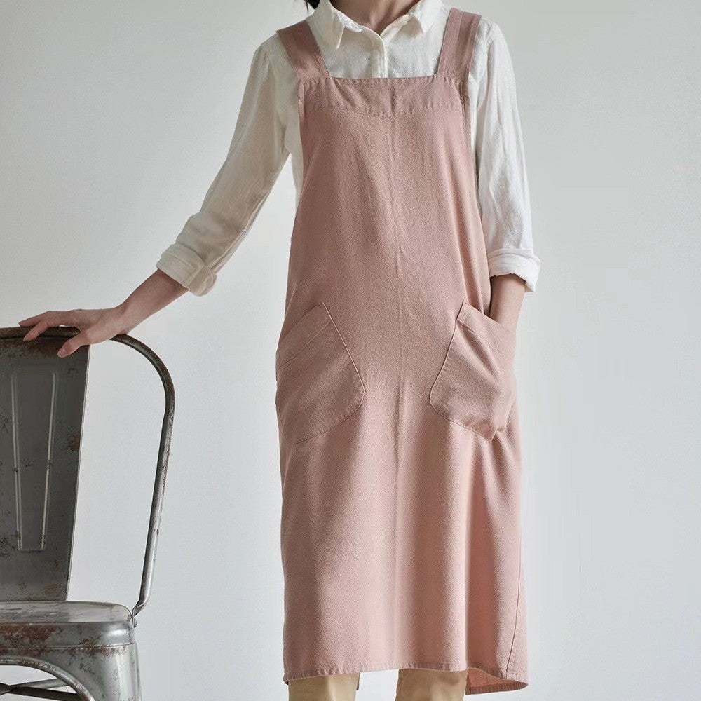 Cotton And Linen Plus Size Apron