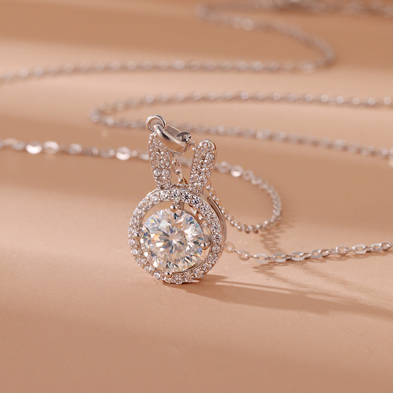 925 Sterling Silver Rabbit Necklace - BEUPFORLIFE.com