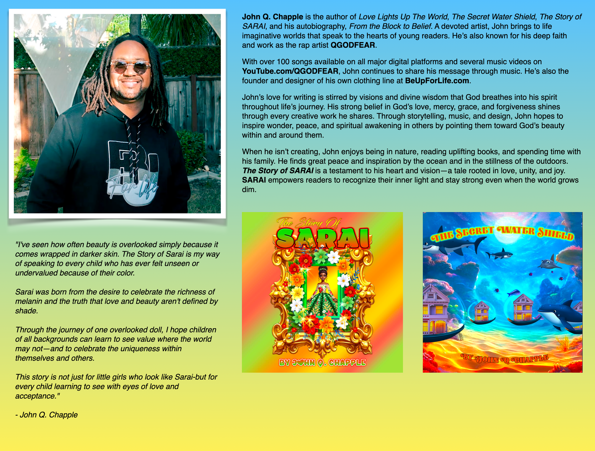 The Secret Water Shield & The Story of SARAI Be Up For Life