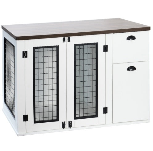 Furniture Style Wooden Dog Cage BEUPFORLIFE.com