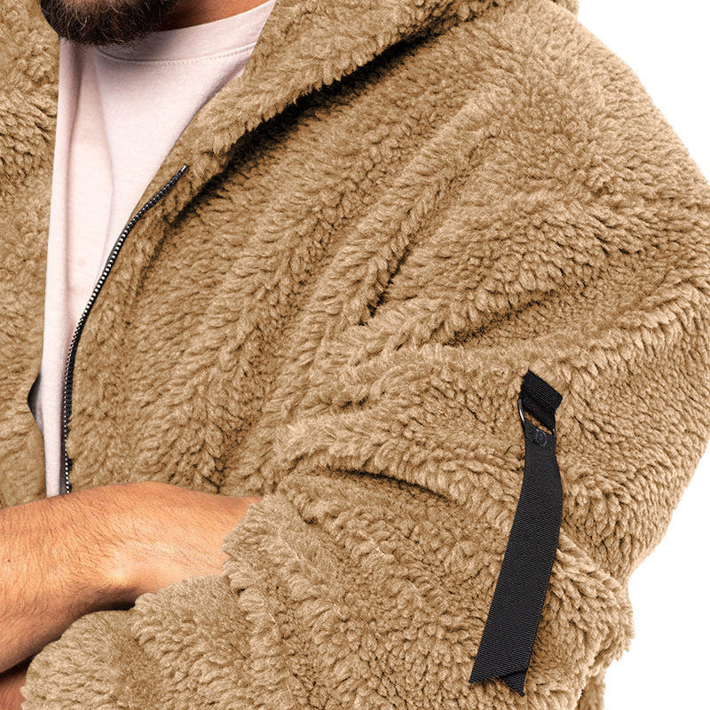 Plush Hooded Jacket Be Up For Life