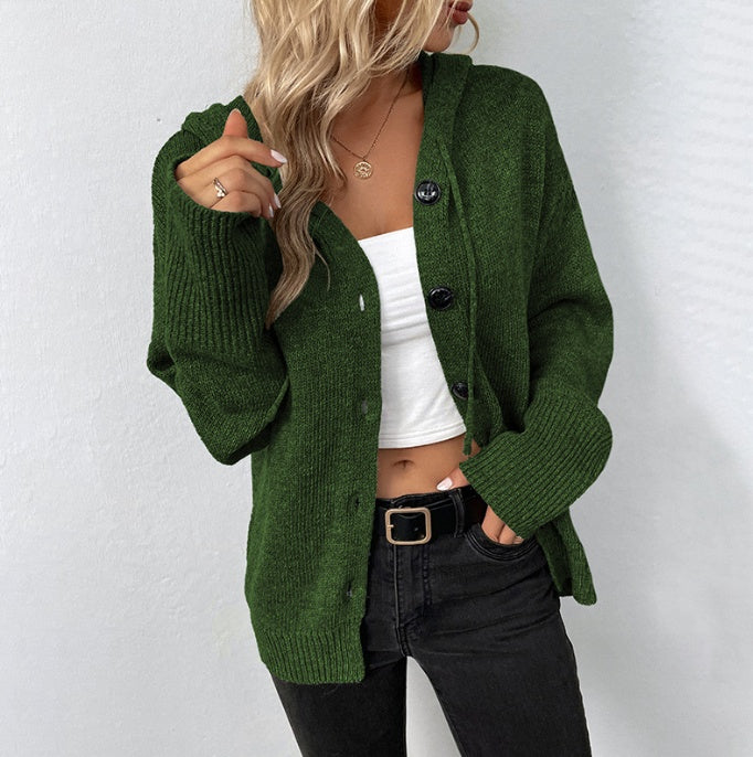 Single-breasted Hooded Sweater BEUPFORLIFE.com