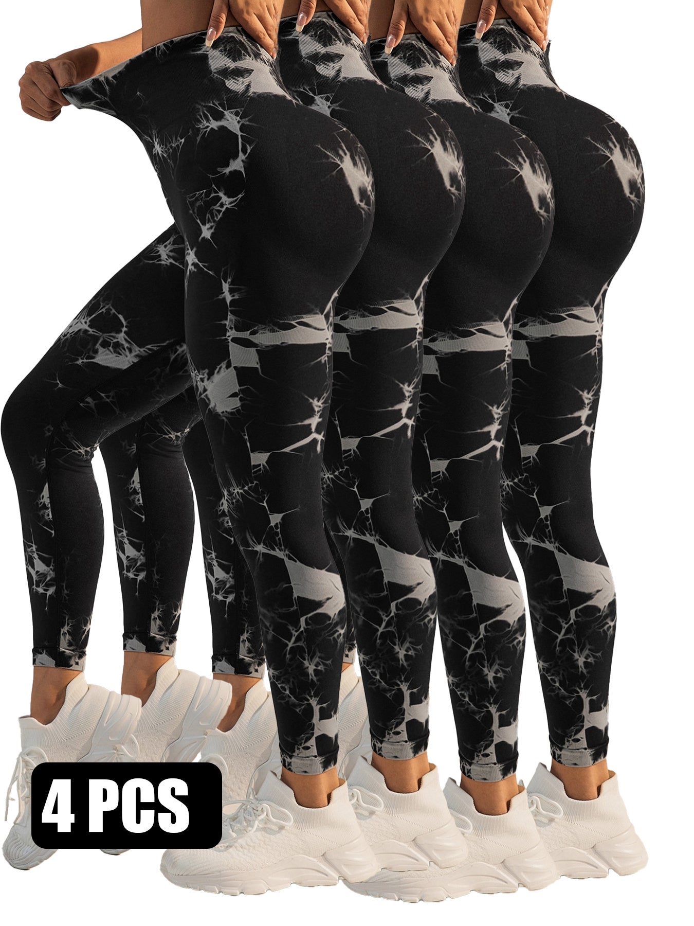 4 piece, Tie-dye Active Pants BEUPFORLIFE.com