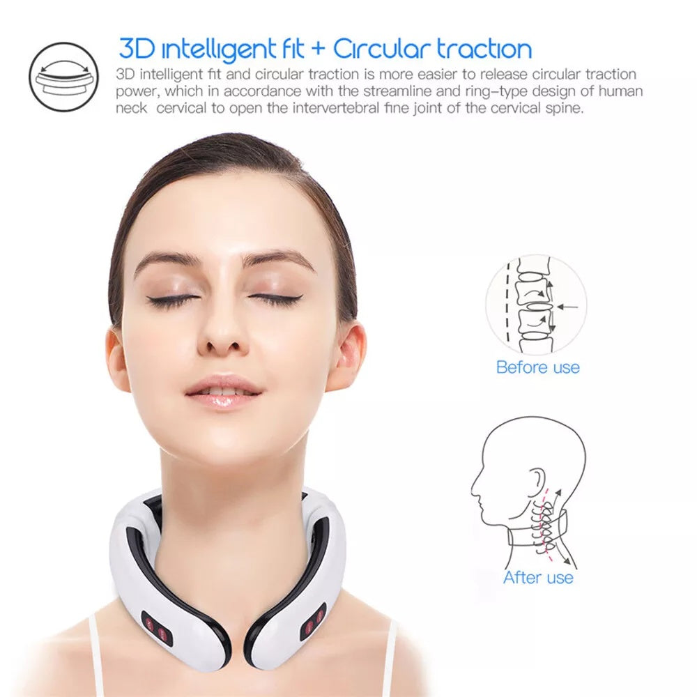 Electric Tens Unit Pulse Neck Massager Be Up For Life