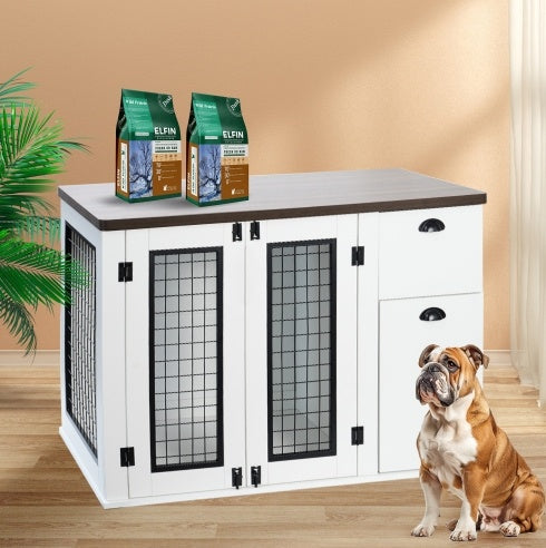 Furniture Style Wooden Dog Cage BEUPFORLIFE.com