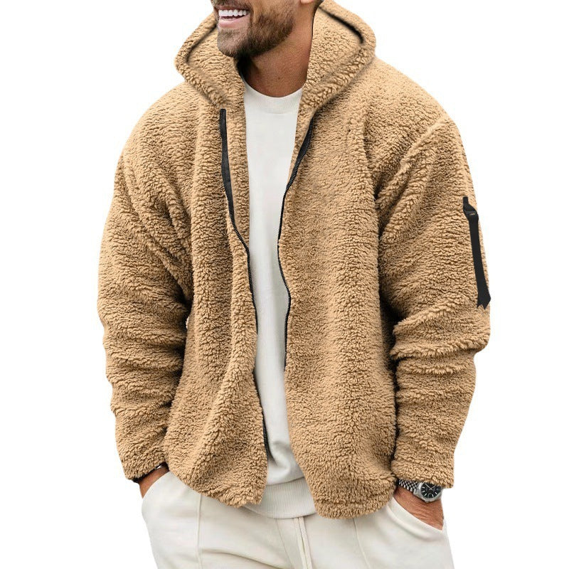 Plush Hooded Jacket Be Up For Life