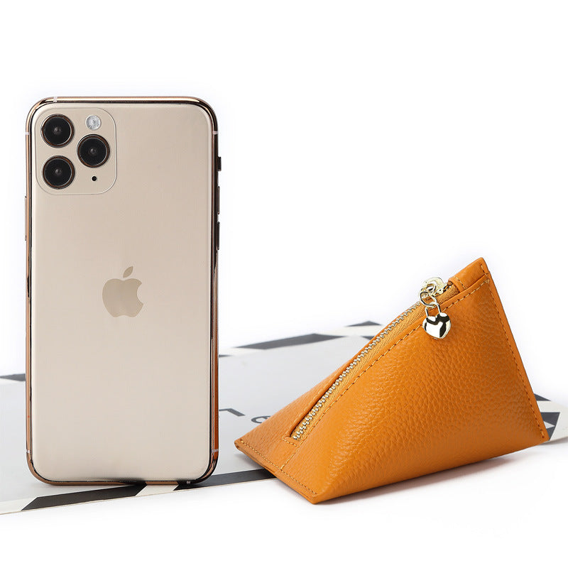 Cowhide Mini Coin Purse BEUPFORLIFE.com