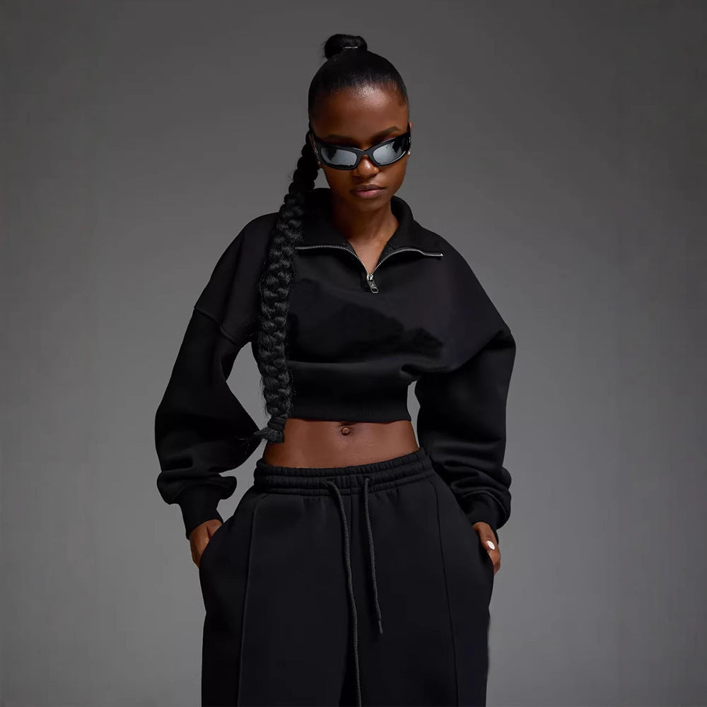 Sweater Laced Pants Casual Two-piece Suit