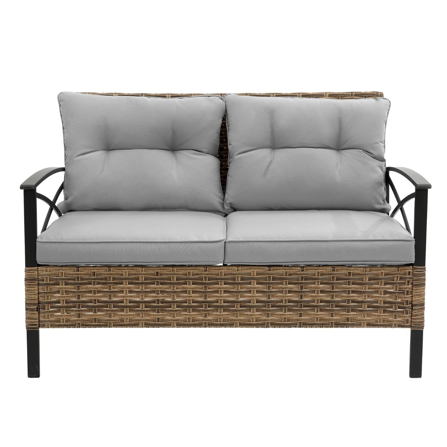 4 Piece Patio Sectional Sofa Set BEUPFORLIFE.com