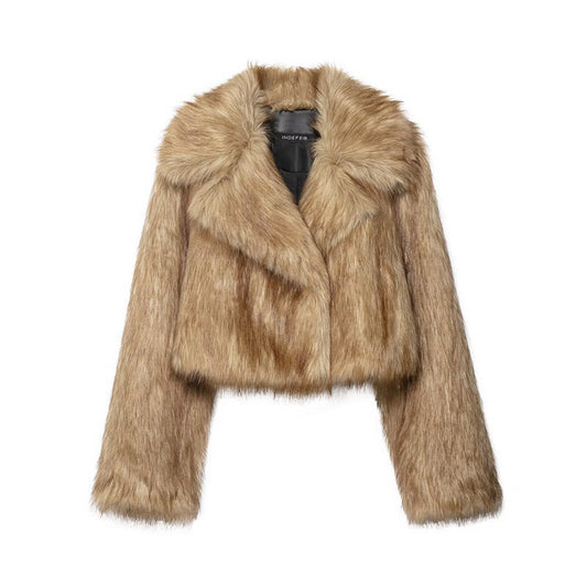 Artificial Fur Effect Short Coat Be Up For Life