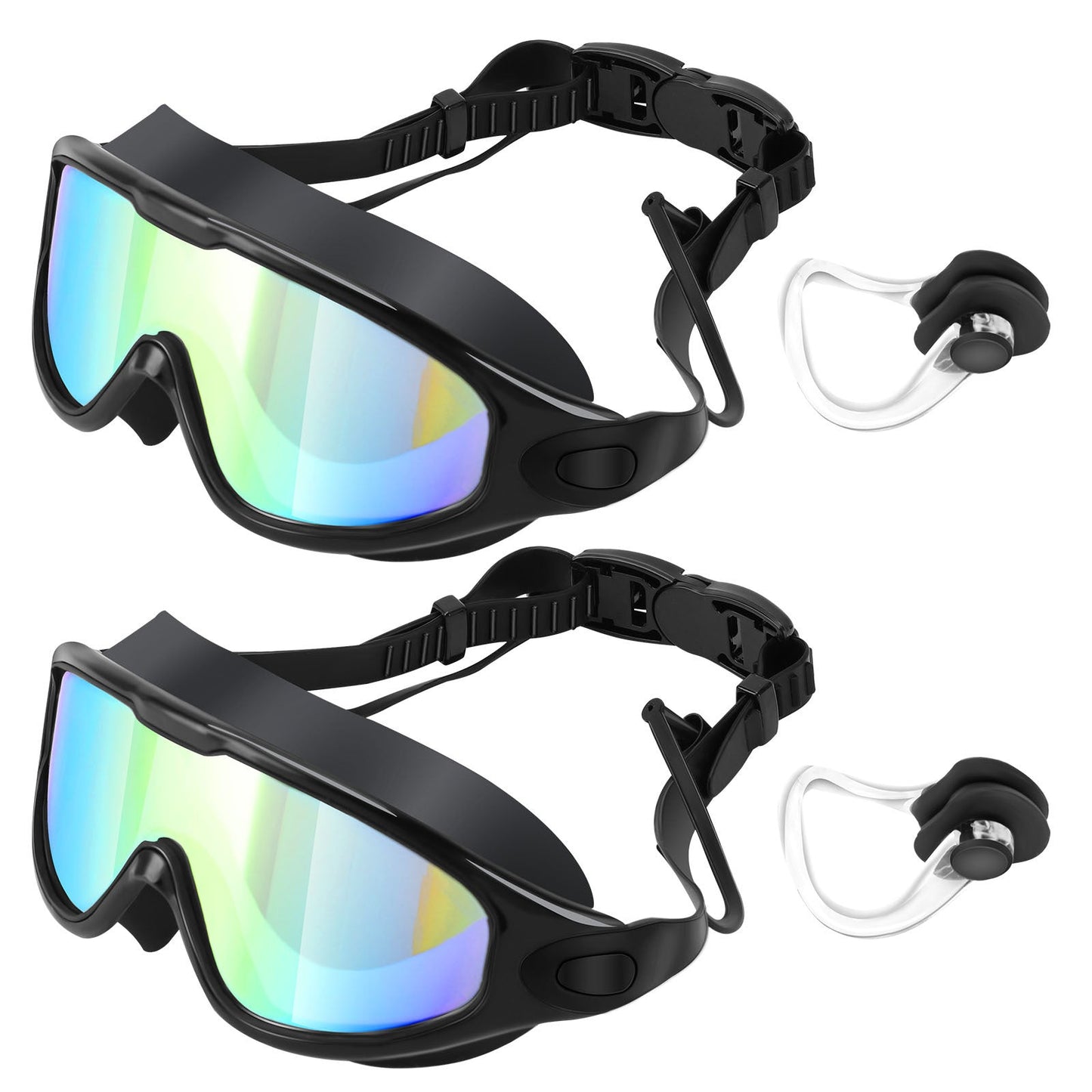 Set of 2 Pairs Of Swimming Goggles BEUPFORLIFE.com