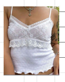 Lace Spaghetti Straps Sleeveless