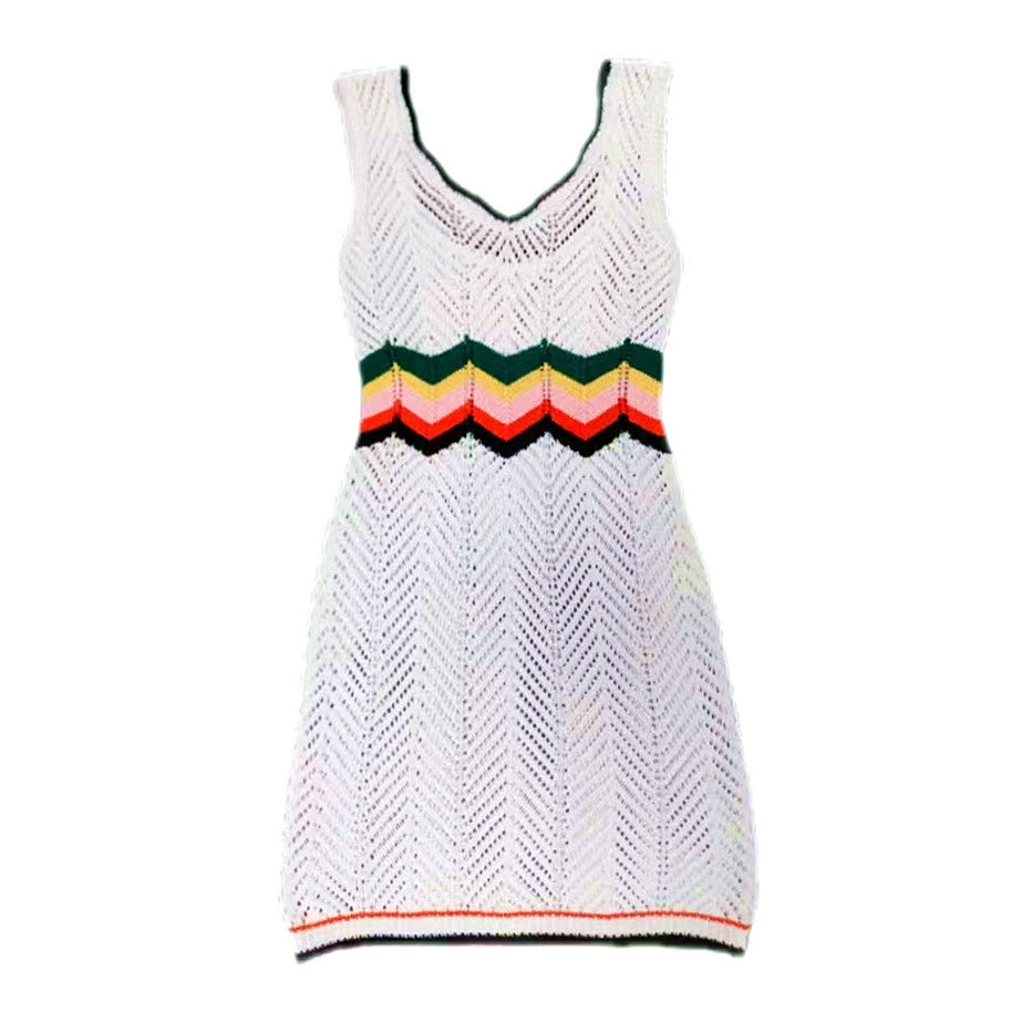 Rainbow Knitted Dress BEUPFORLIFE.com