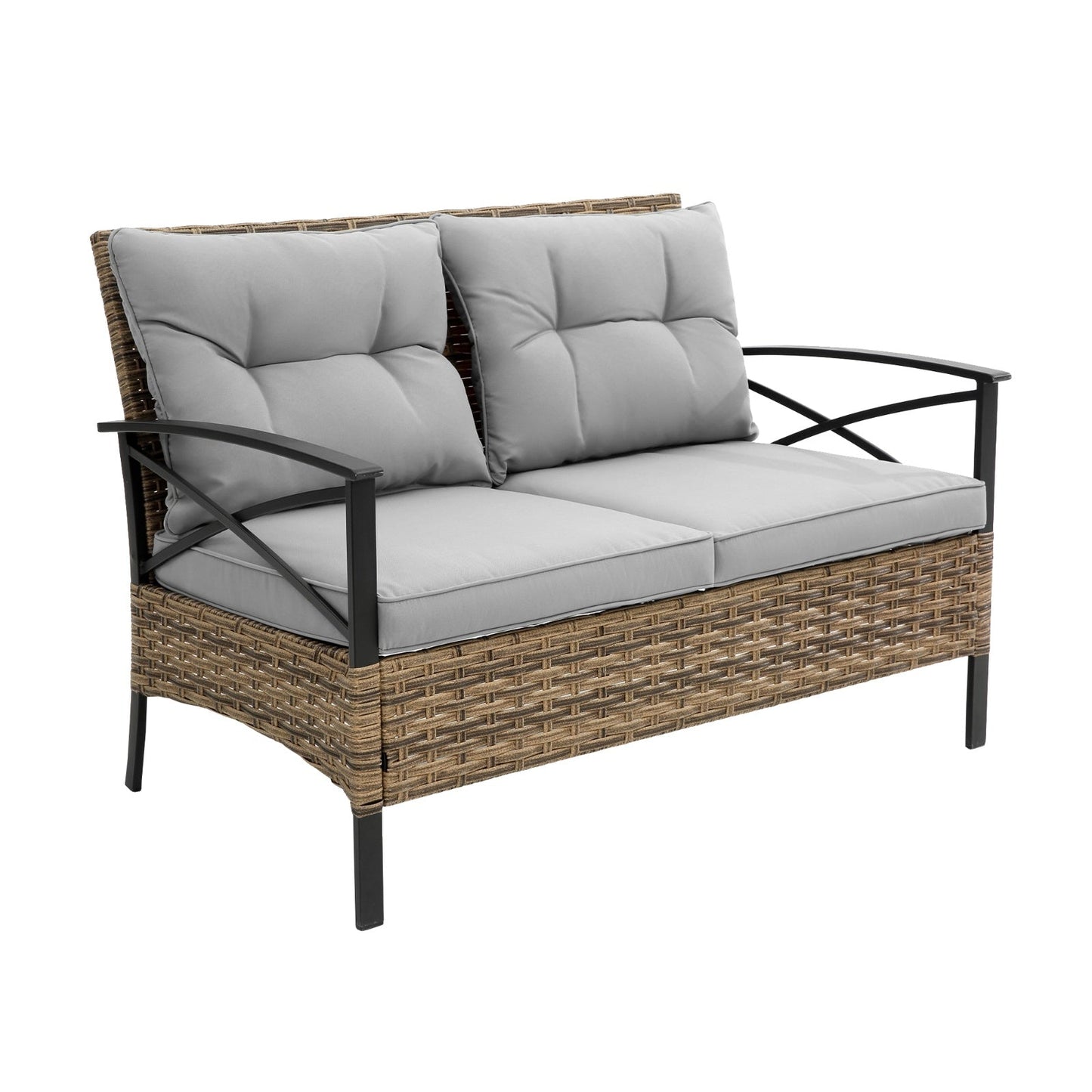 4 Piece Patio Sectional Sofa Set BEUPFORLIFE.com