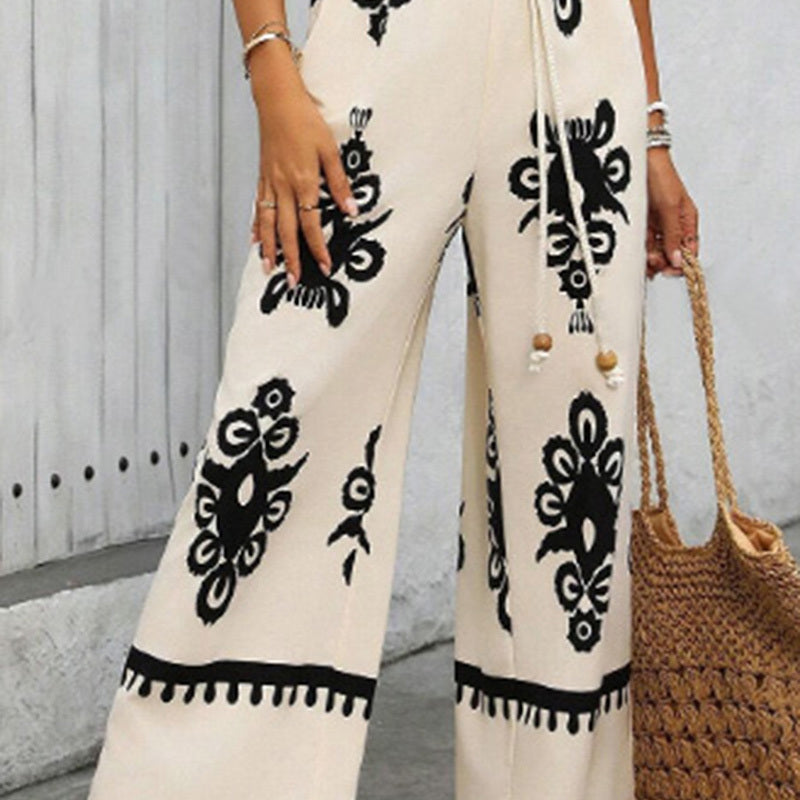 Summer Boho Jumpsuit One Piece With Pockets BEUPFORLIFE.com