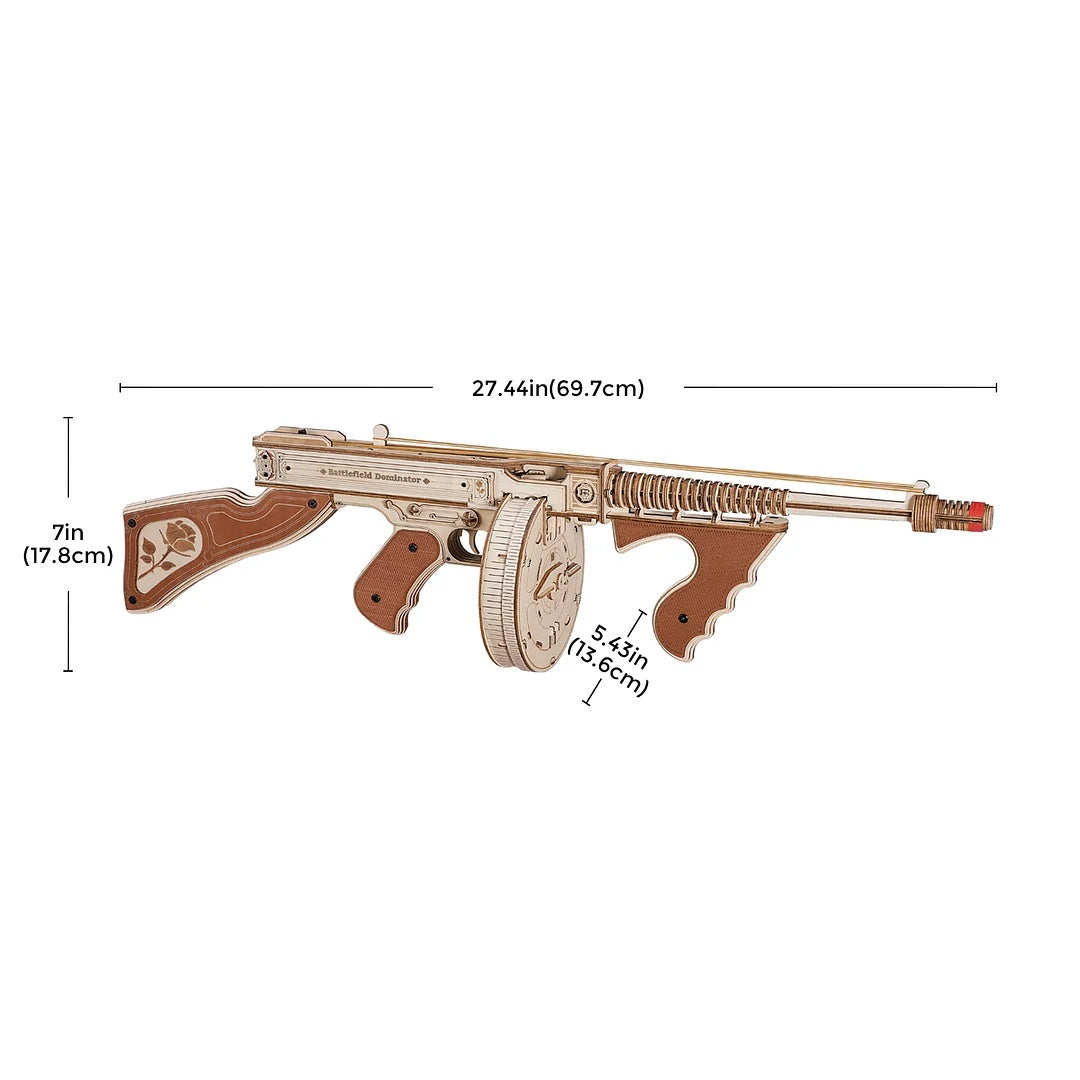 Rokr Thompson Submachine Gun Toy Wooden Puzzle Be Up For Life