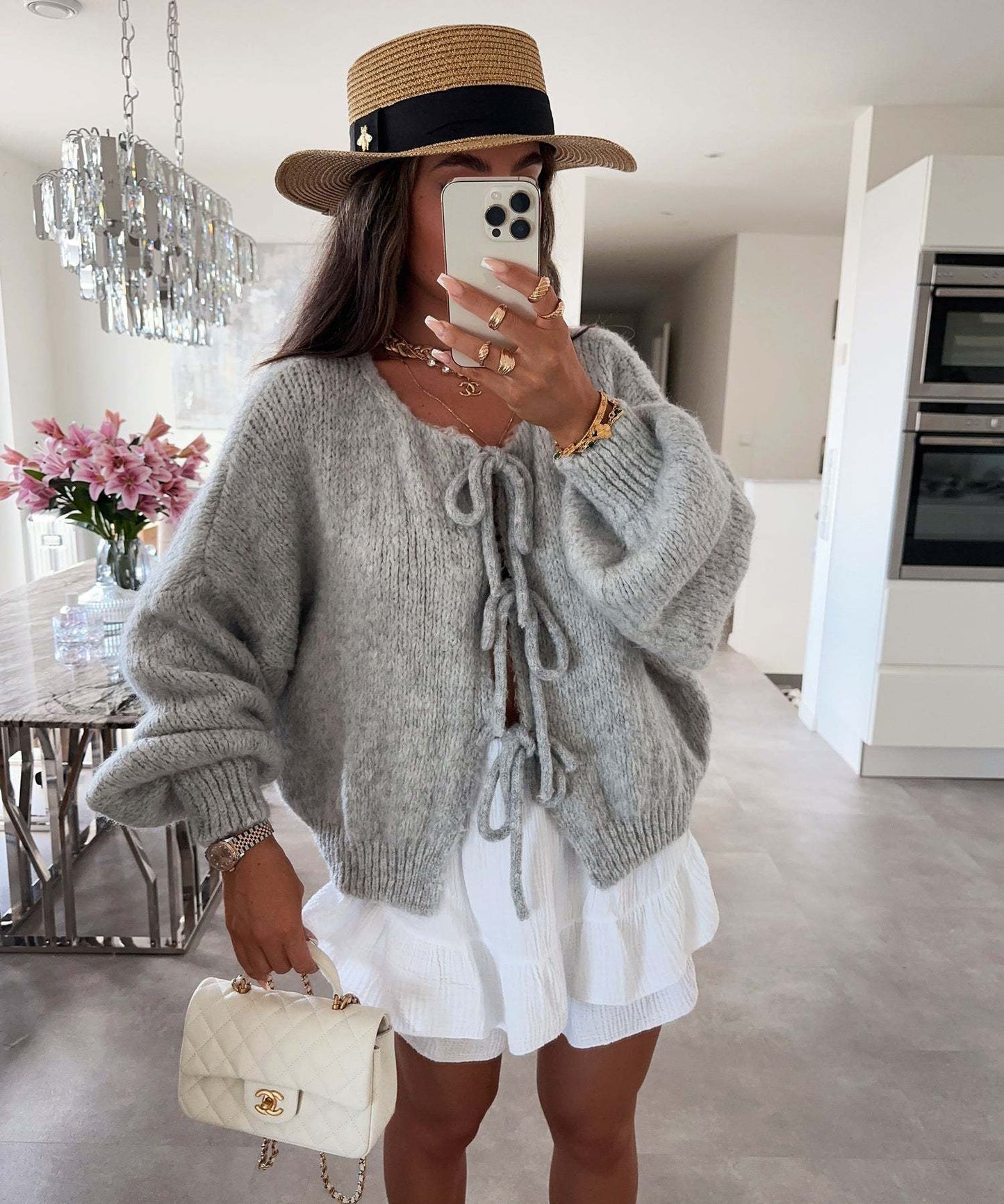 Tied Knitted Cardigan Be Up For Life