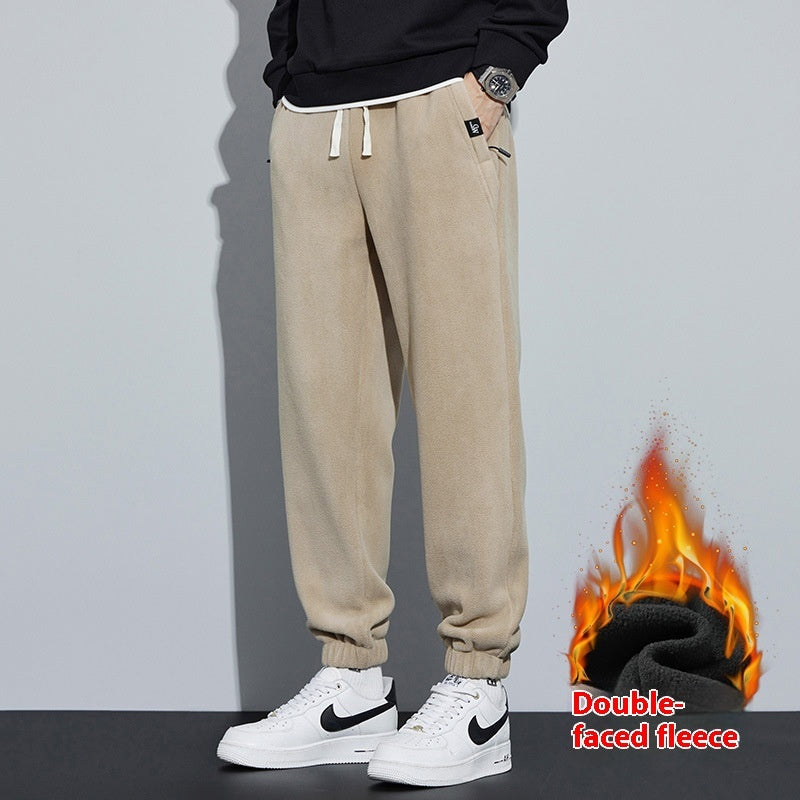 Bamboo Fiber Thickened Double-sided Pants Be Up For Life