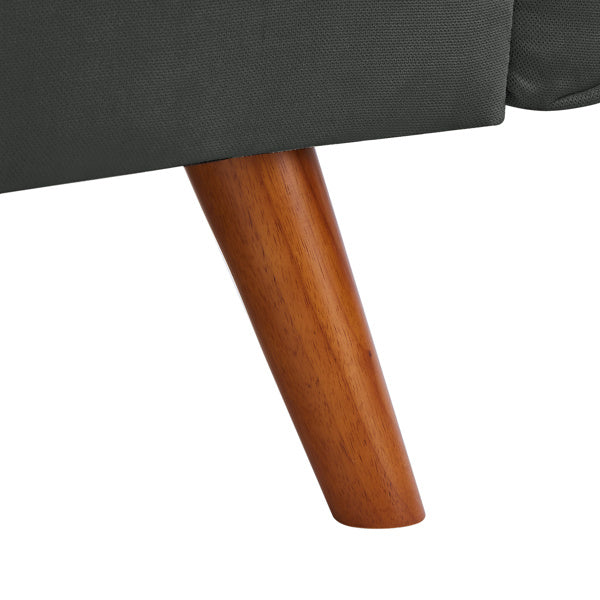 Linen Sofa w/ Adjustable Backrest And Easy Assembly Lounge Chair - Dark Gray BEUPFORLIFE.com