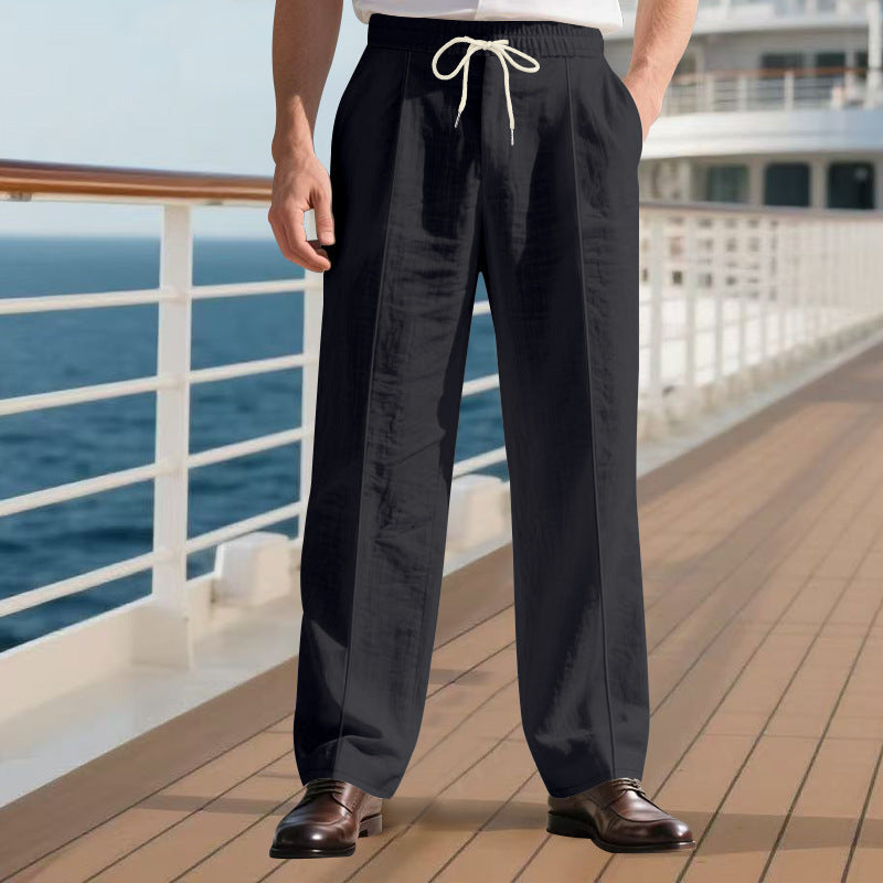 Loose Breathable Linen Leisure Men's Loose Beach Pants BEUPFORLIFE.com