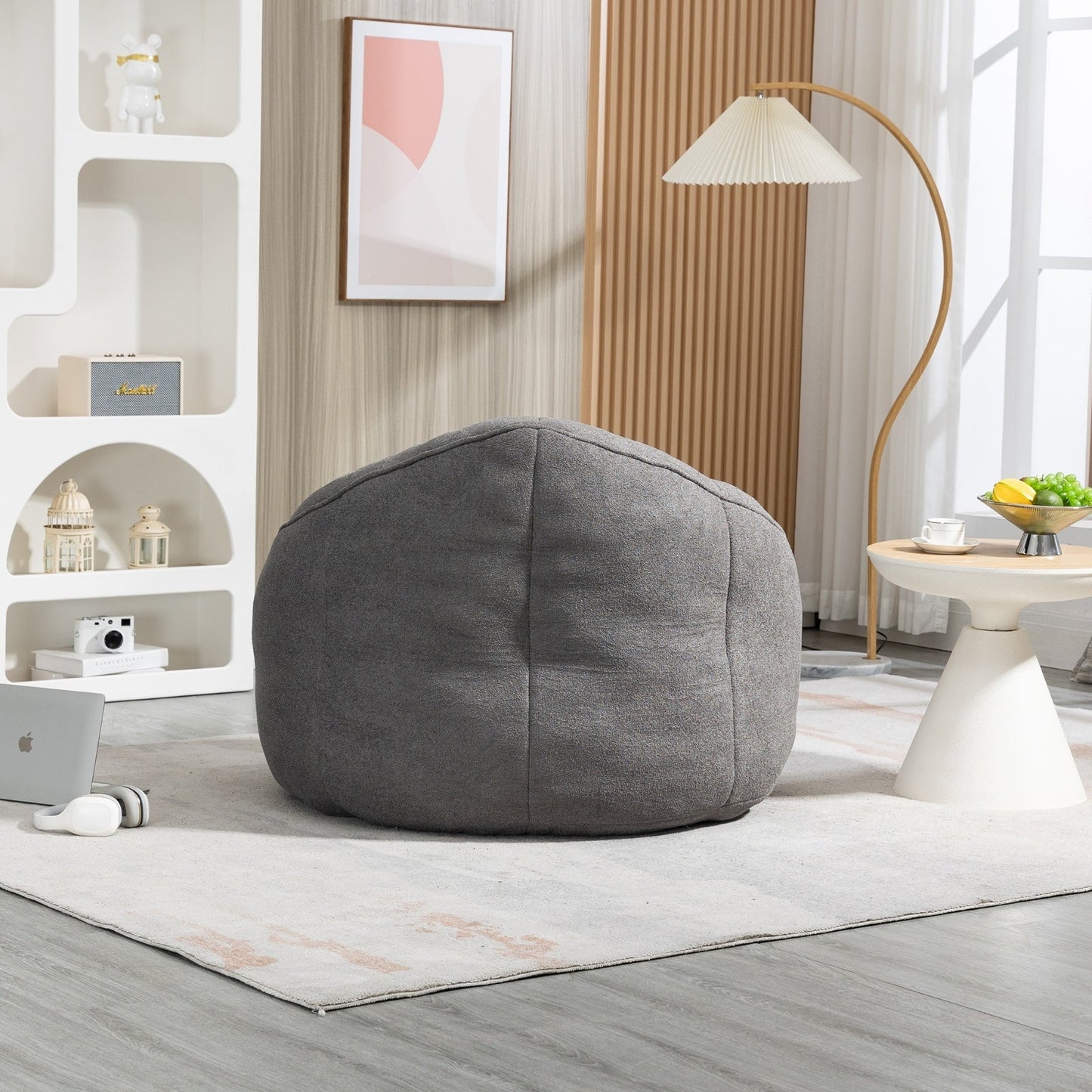 Bean Bag Sofa Chair with Padded Footrest BEUPFORLIFE.com