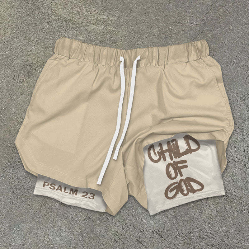 Child Of God Double Layer Shorts Be Up For Life