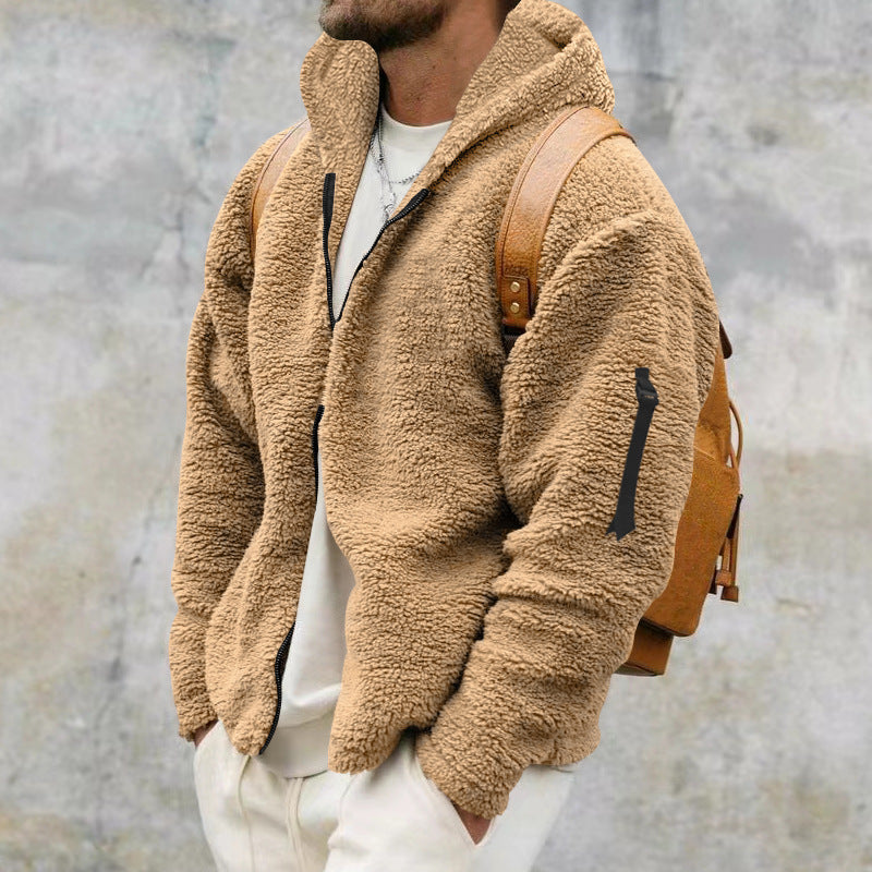 Plush Hooded Jacket Be Up For Life