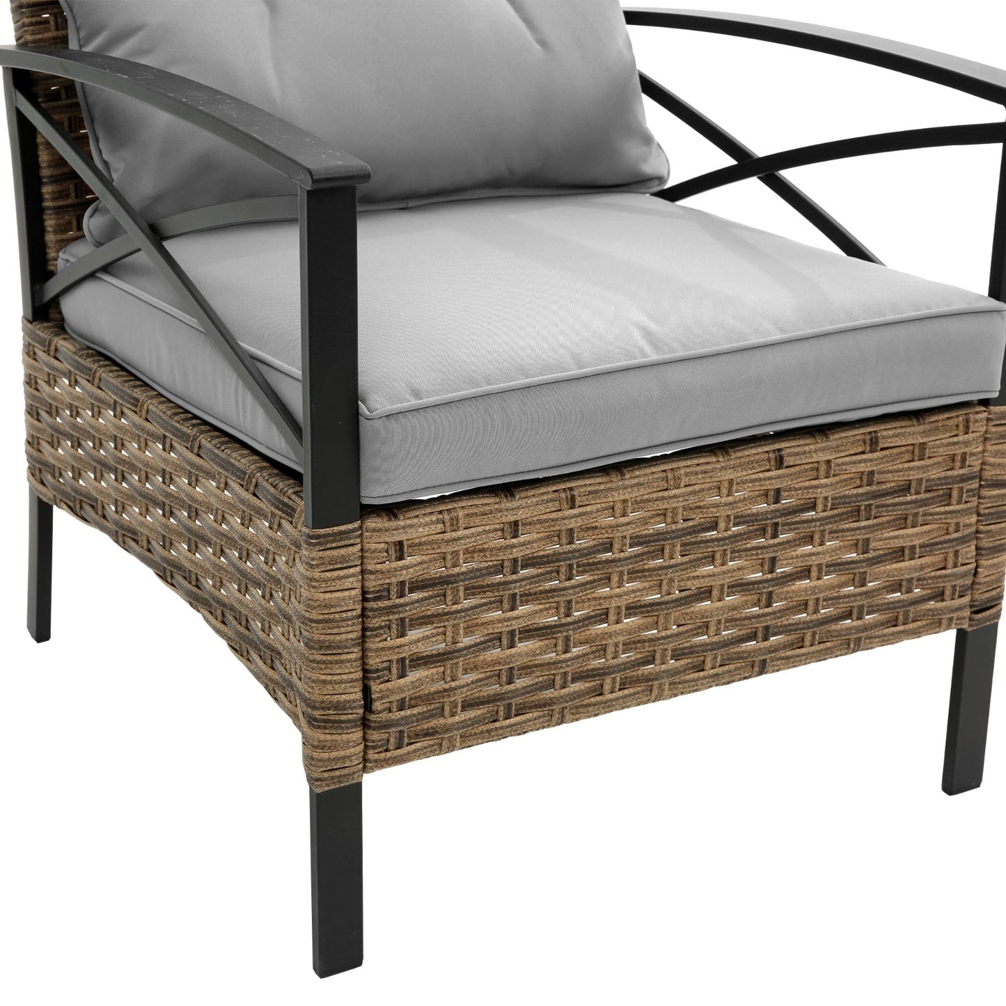 4 Piece Patio Sectional Sofa Set BEUPFORLIFE.com