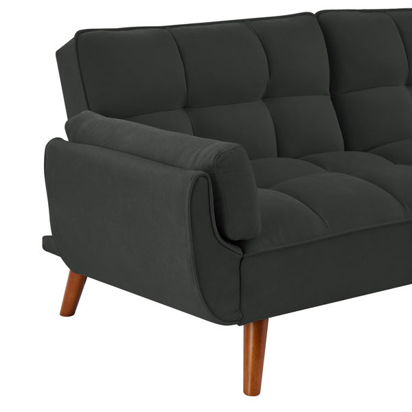 Linen Sofa w/ Adjustable Backrest And Easy Assembly Lounge Chair - Dark Gray BEUPFORLIFE.com
