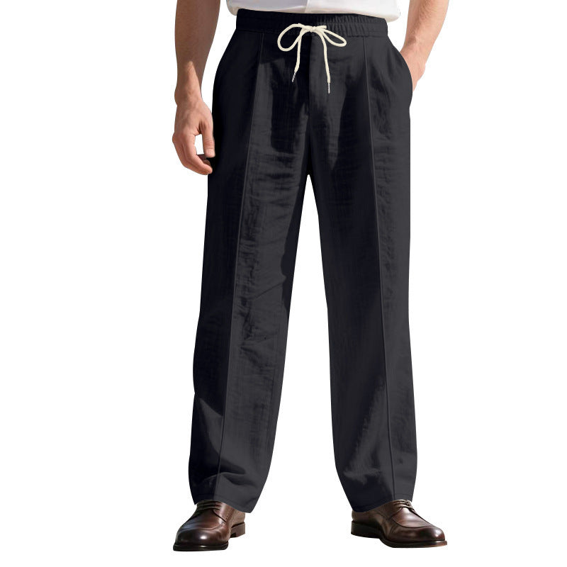 Loose Breathable Linen Leisure Men's Loose Beach Pants BEUPFORLIFE.com
