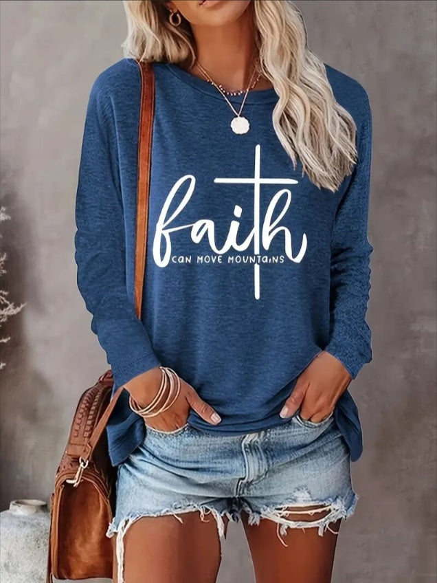 Long Sleeve Faith Shirt BEUPFORLIFE.com
