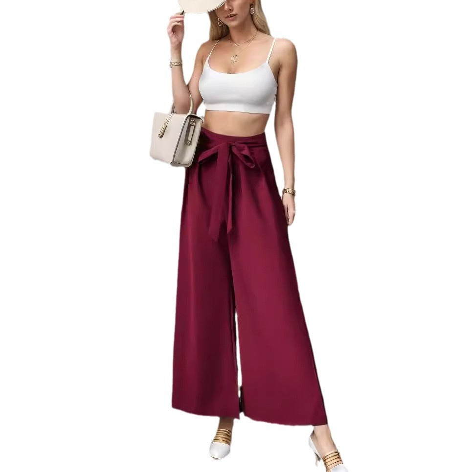 Lace Up Style High Waist Pants BEUPFORLIFE.com