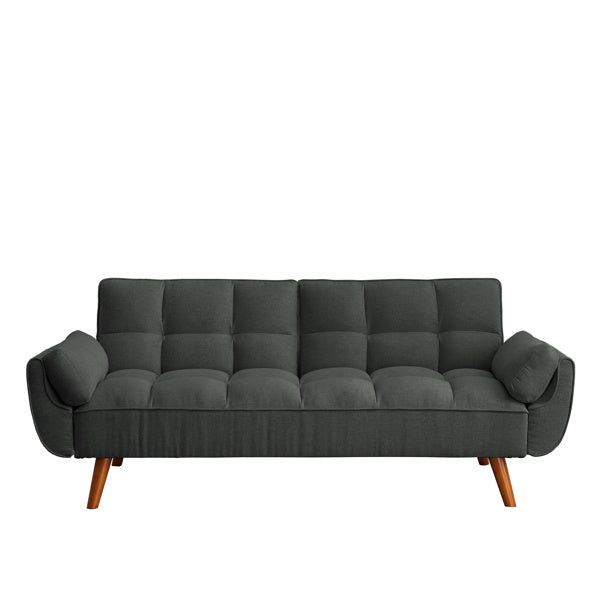 Linen Sofa w/ Adjustable Backrest And Easy Assembly Lounge Chair - Dark Gray BEUPFORLIFE.com