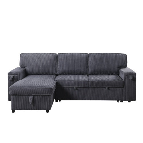 U STYLE Sleeper Sectional Sofa w/ Storage Space Be Up For Life