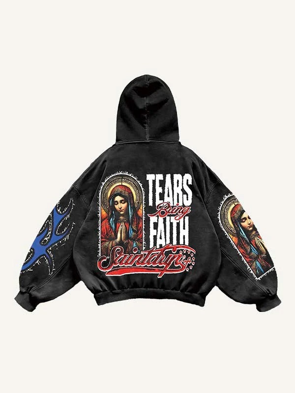 Pullover Printed Hoodie Be Up For Life