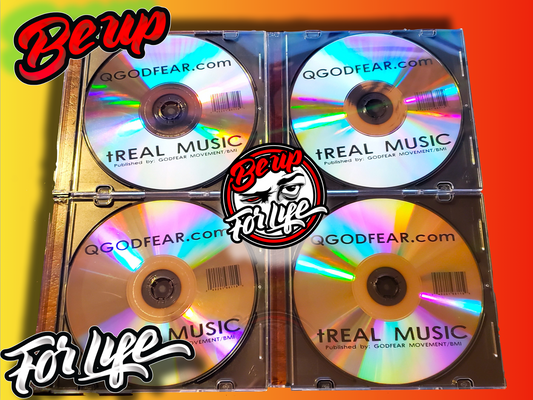 QGODFEAR.com Presents "tREAL MUSIC", HARD COPY cd (FREE SHIPPING) - BEUPFORLIFE.com