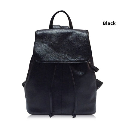 Fashionable Korean All-match Genuine Leather Women's Backpack BEUPFORLIFE.com
