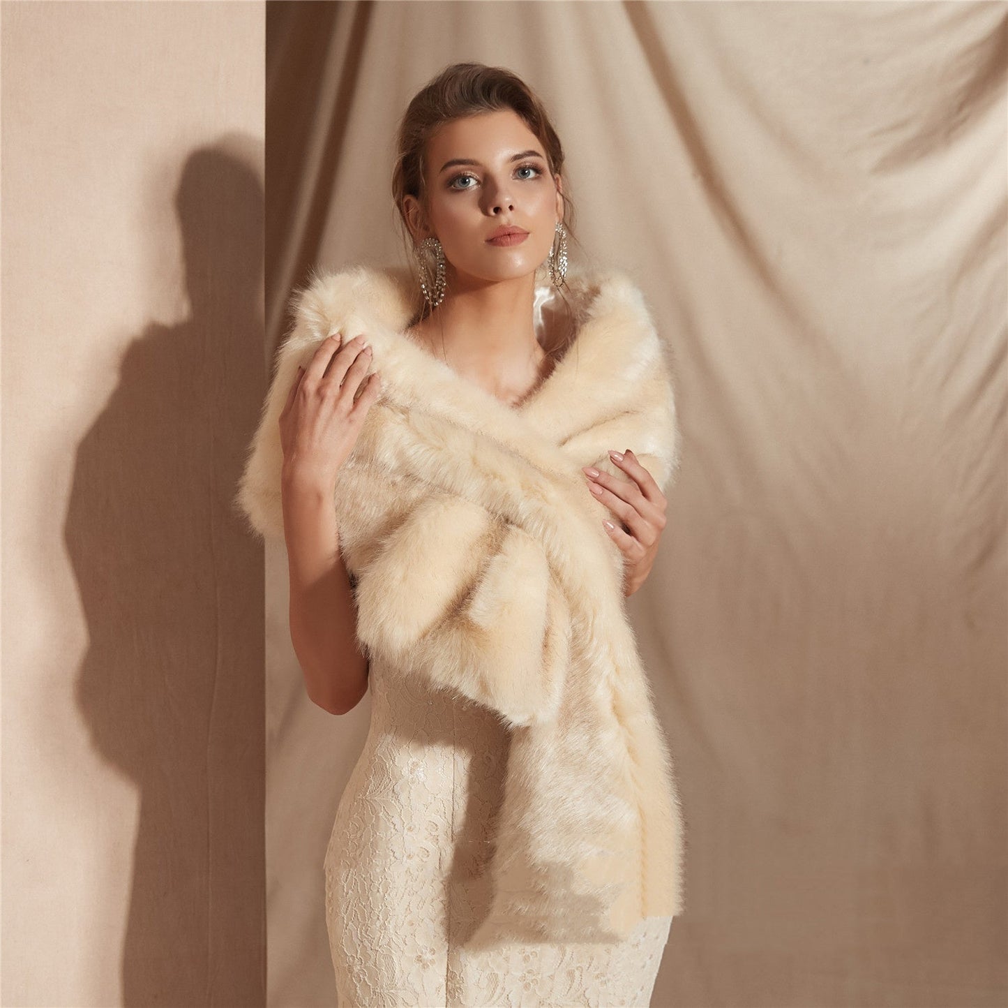 Winter Faux Soft Fur Shawl Be Up For Life