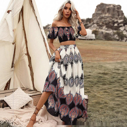 Plus Size Women's Printing Dress BEUPFORLIFE.com