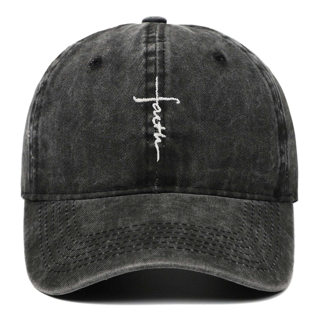 Faith Washed-out Baseball Cap Be Up For Life