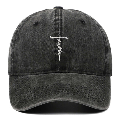 Faith Washed-out Baseball Cap Be Up For Life