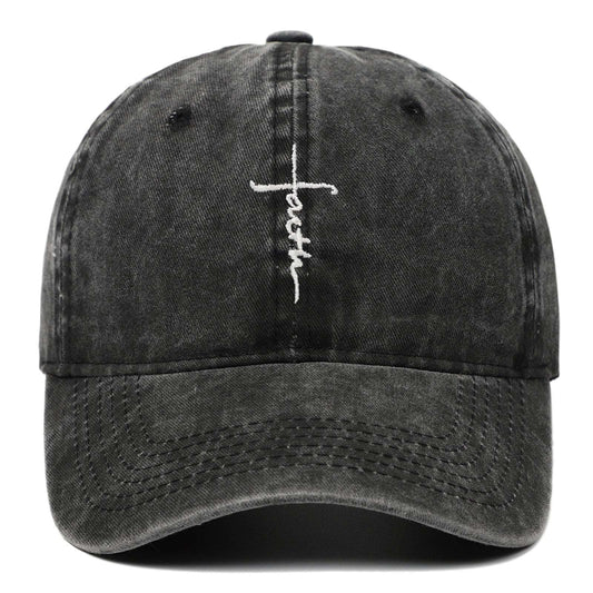 Faith Washed-out Baseball Cap Be Up For Life