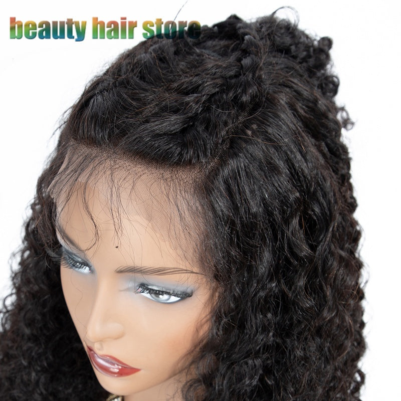 Brazilian Kinky Curly Lace Front Human Hair Wig Be Up For Life