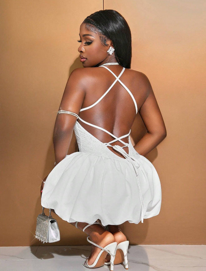 Bandeau One-shoulder Dress BEUPFORLIFE.com