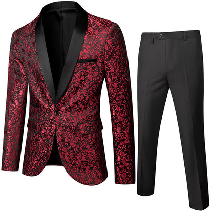 Men's Slim Fit Two-piece Suit