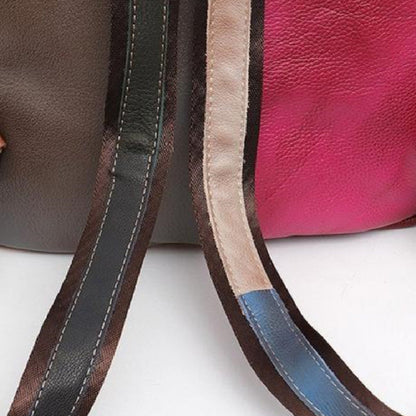 Italian Leather Panel Backpack Be Up For Life