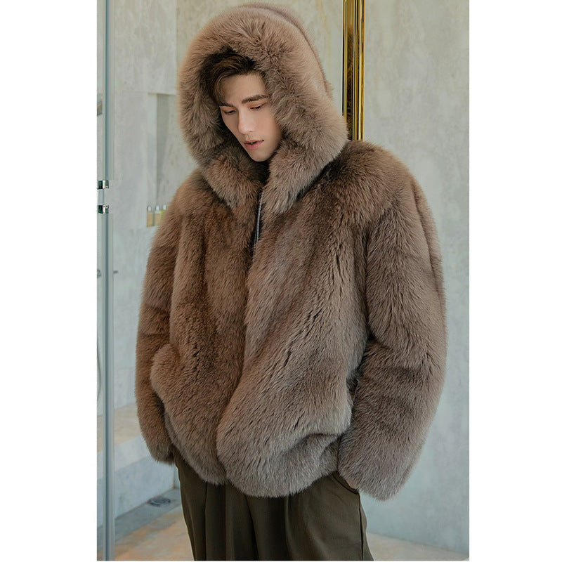 Faux Fox Fur Coat BEUPFORLIFE.com